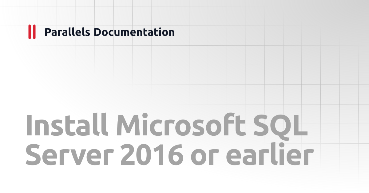 Install Microsoft SQL Server 2016 or earlier | Reporting Service Guide ...